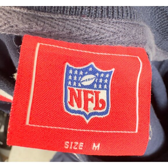 NFL Buffalo Bills Jersey Mens M Navy Blue Embroidered Team Logos Long Sleeve - Picture 5 of 12